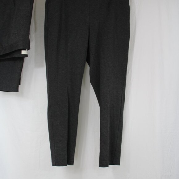 Talbots Pants Women's 8 Skinny Leg Gray Pull On Stretch Career Chic 18W - Picture 4 of 9
